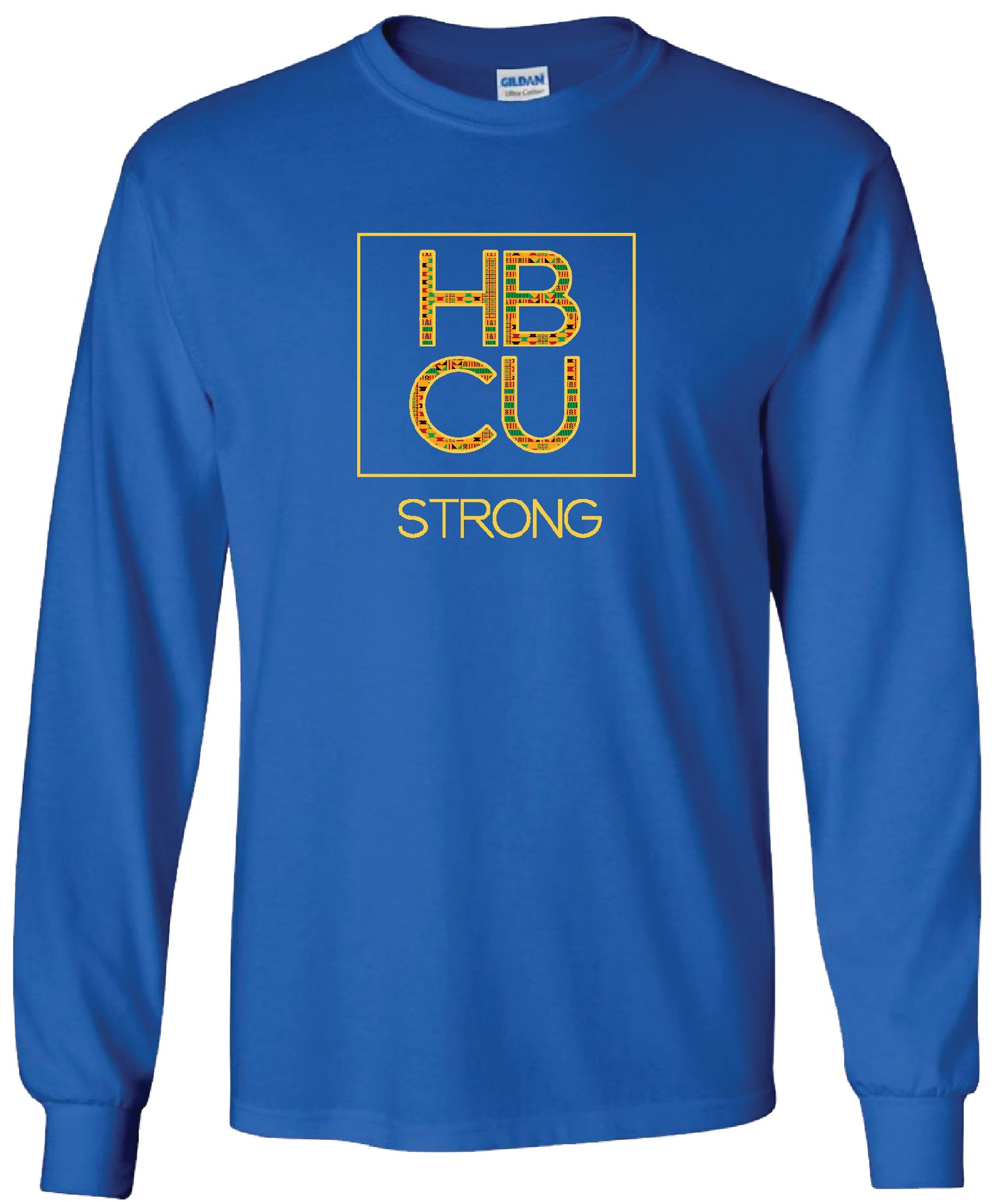 HBCU Strong Long Sleeve Tee (The Legacy Kente Cloth Print Edition)