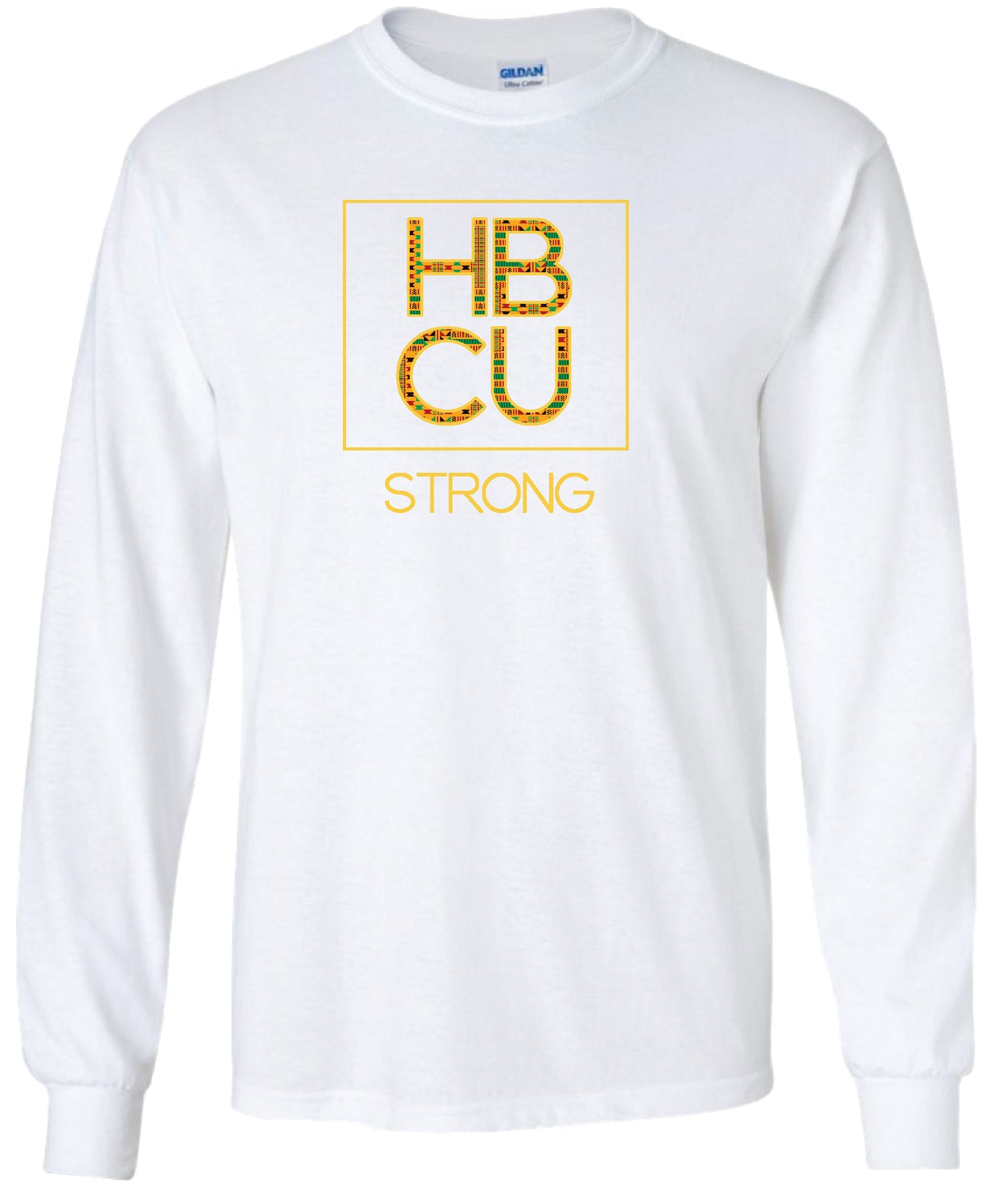 HBCU Strong Long Sleeve Tee (The Legacy Kente Cloth Print Edition)