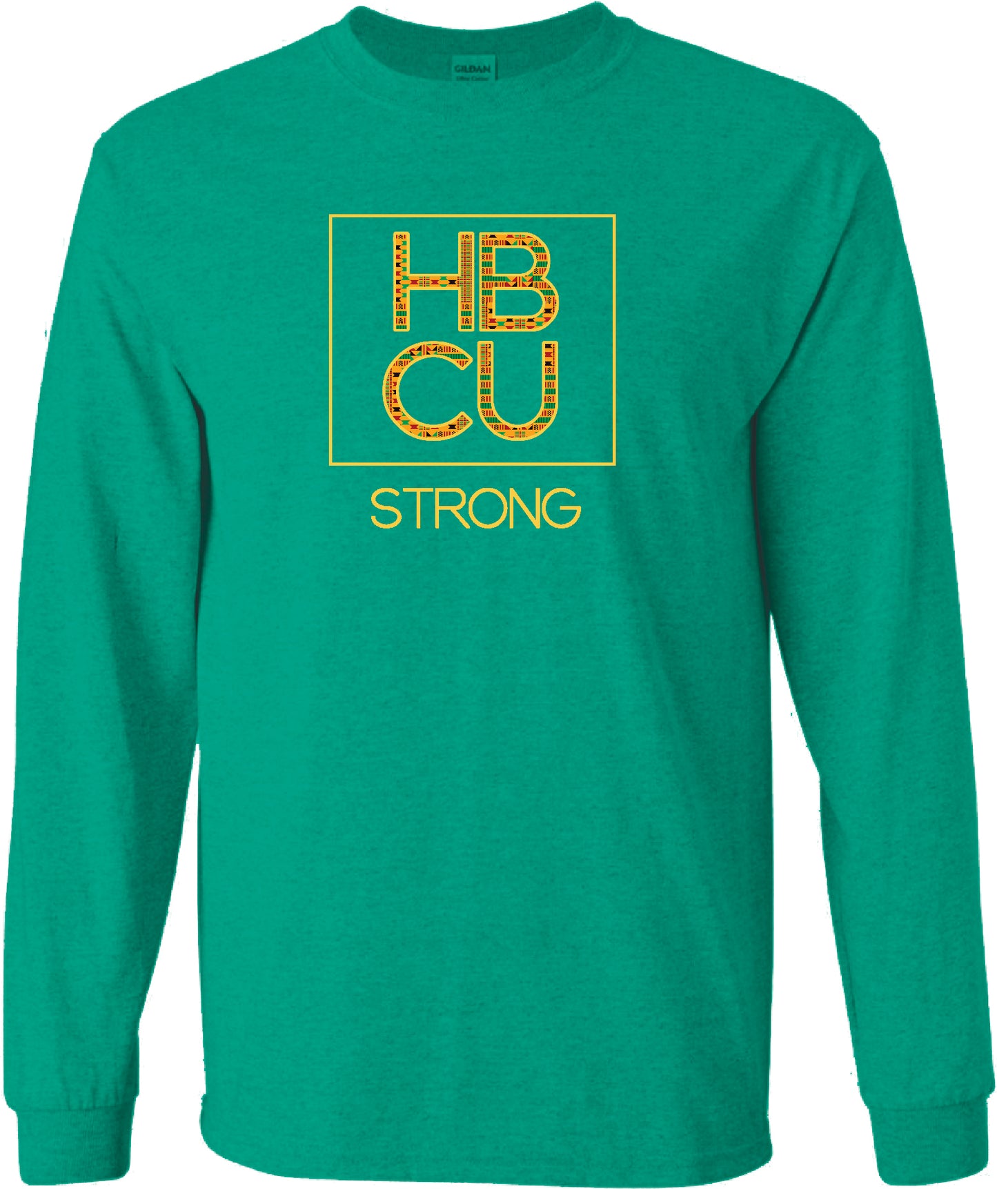 HBCU Strong Long Sleeve Tee (The Legacy Kente Cloth Print Edition)