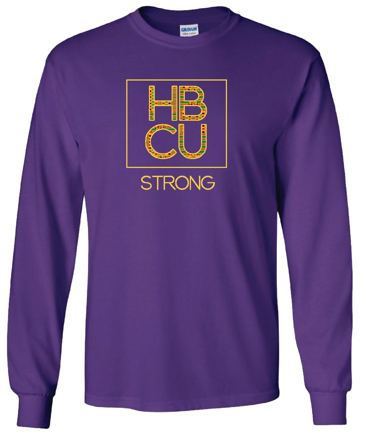 HBCU Strong Long Sleeve Tee (The Legacy Kente Cloth Print Edition)