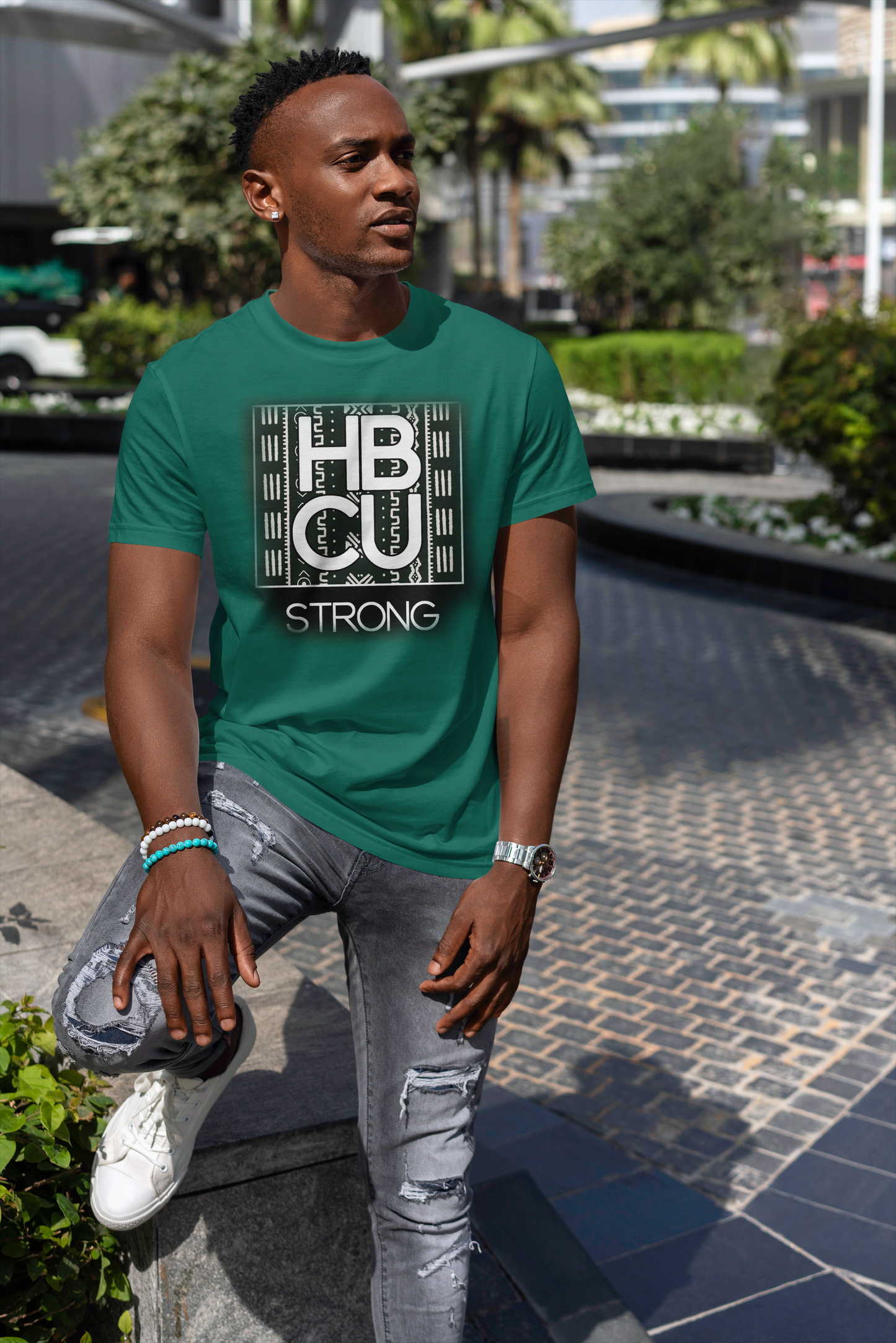 HBCU Strong Tee (The Legacy Mali Cloth Print Edition)