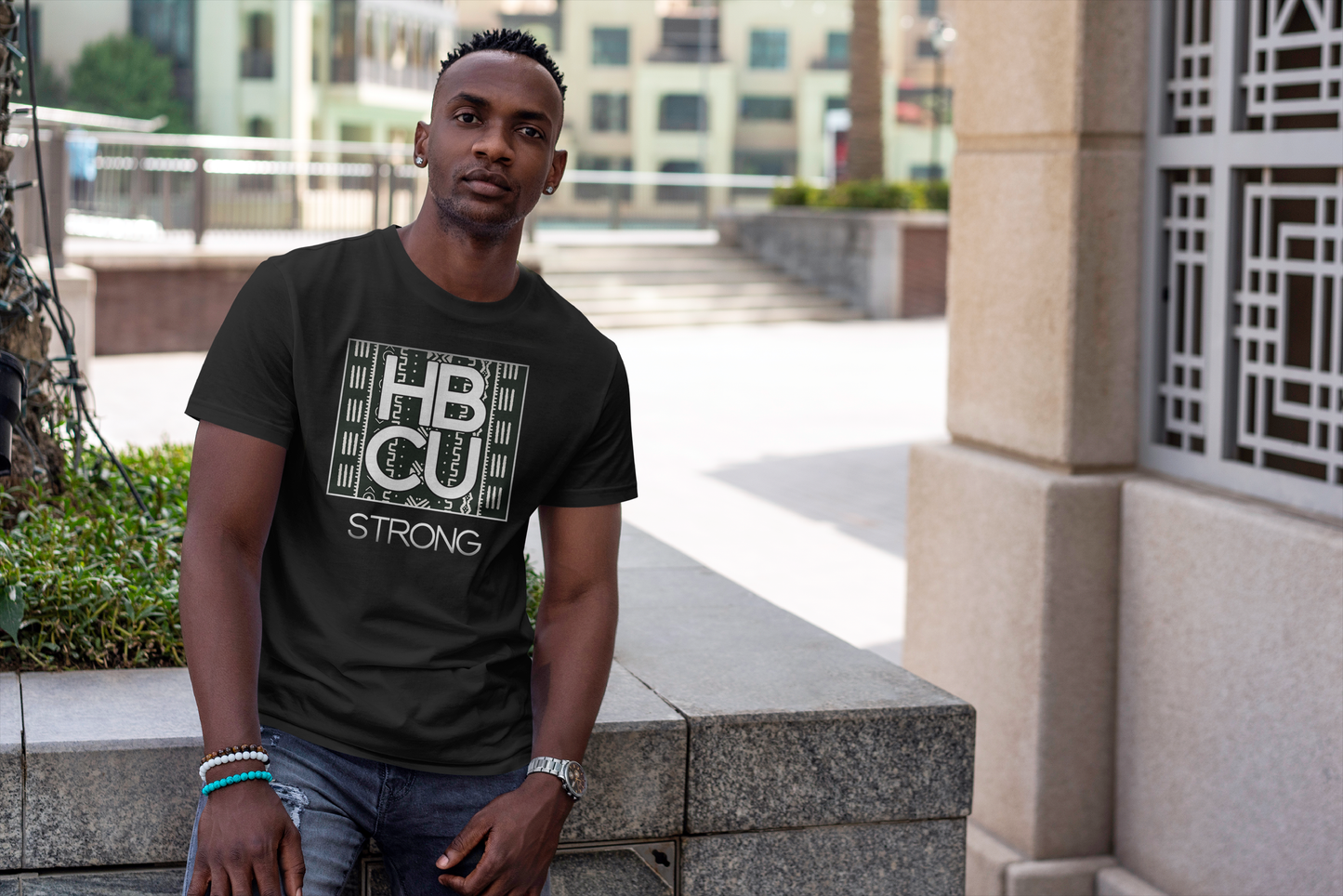 HBCU Strong Tee (The Legacy Mali Cloth Print Edition)